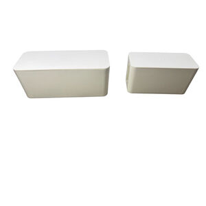 Storage Cable Management White Box Set of 2